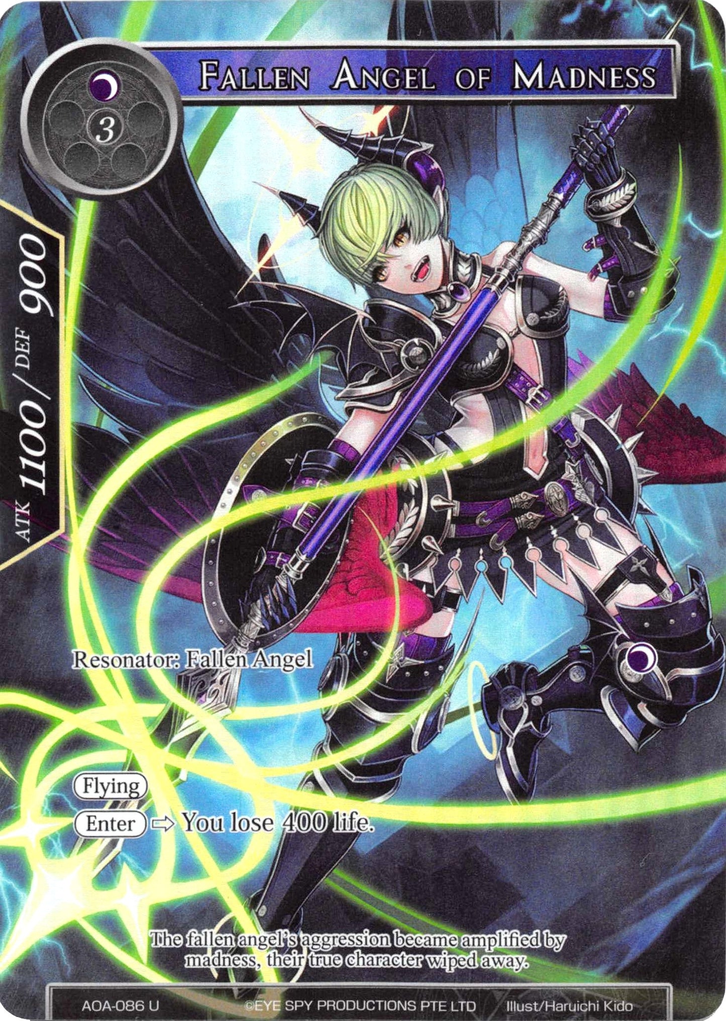 Fallen Angel of Madness (Full Art) (86) [AOA] - Force of Will Single