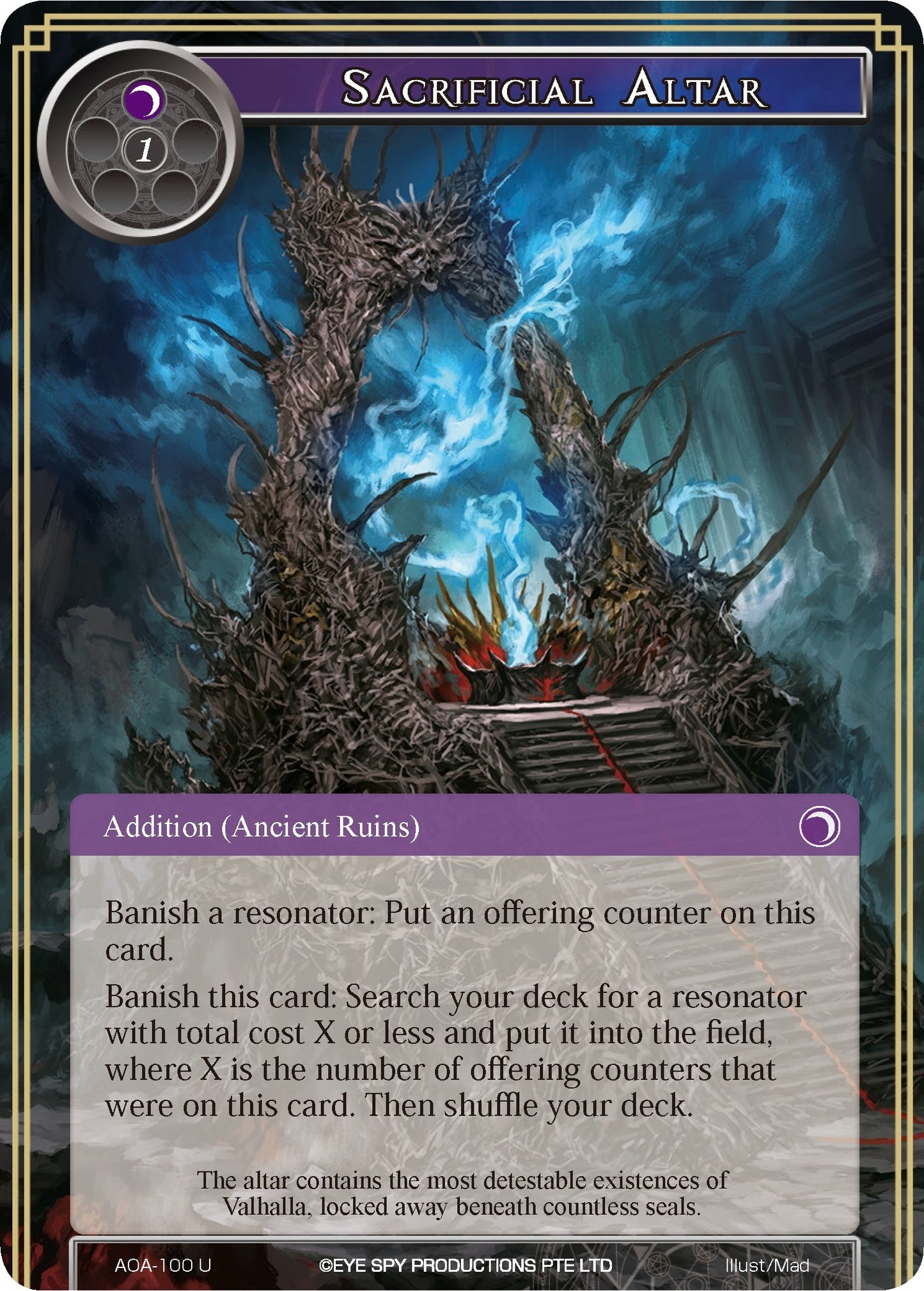 Sacrificial Altar (100) [AOA] - Force of Will Single