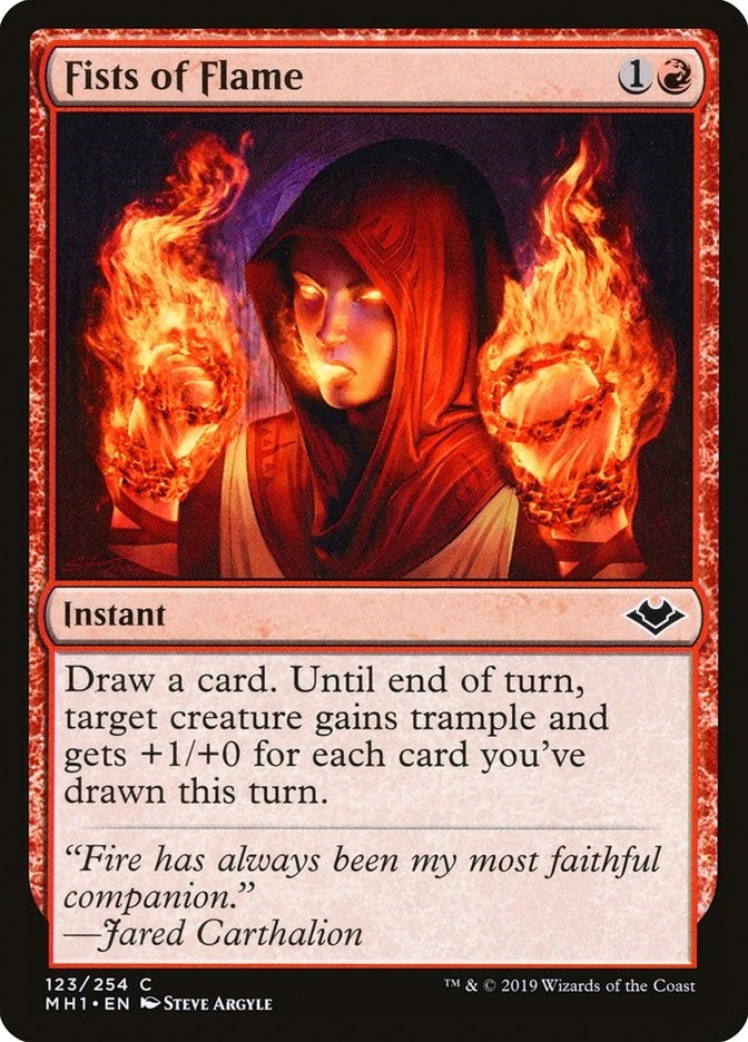 Fists of Flame (123) [MH1] - MTG Single