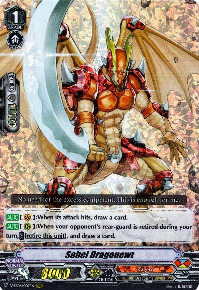 Sabel Dragonewt (6007) [V-EB06] - Cardfight Vanguard Single