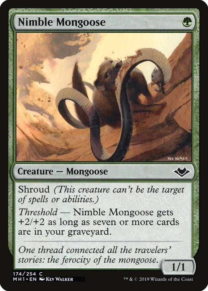 Nimble Mongoose (174) [MH1] - MTG Single
