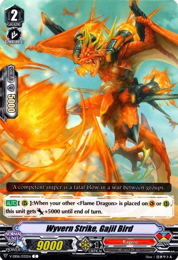 Wyvern Strike Gajil Bird (6032) [V-EB06] - Cardfight Vanguard Single