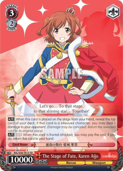 The Stage of Fate Karen Aijo (5613) [RSL/S56] - Weiss Schwarz Single