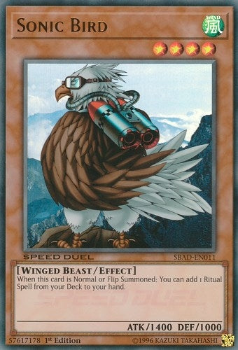 Sonic Bird (11) (SBAD) - YuGiOh Single