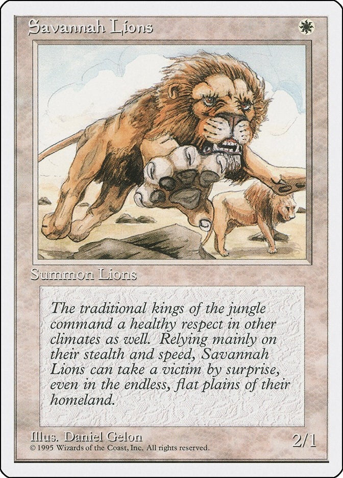 Savannah Lions [4ED] - MTG Single