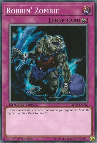 Robbin’ Zombie (16) (SBAD) - YuGiOh Single