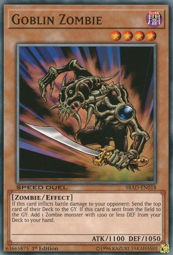 Goblin Zombie (18) (SBAD) - YuGiOh Single