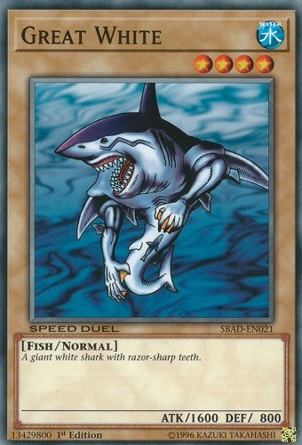 Great White (21) (SBAD) - YuGiOh Single