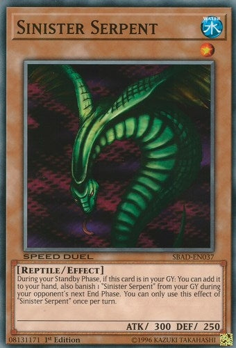 Sinister Serpent (37) (SBAD) - YuGiOh Single