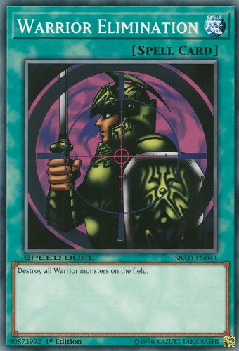 Warrior Elimination (41) (SBAD) - YuGiOh Single