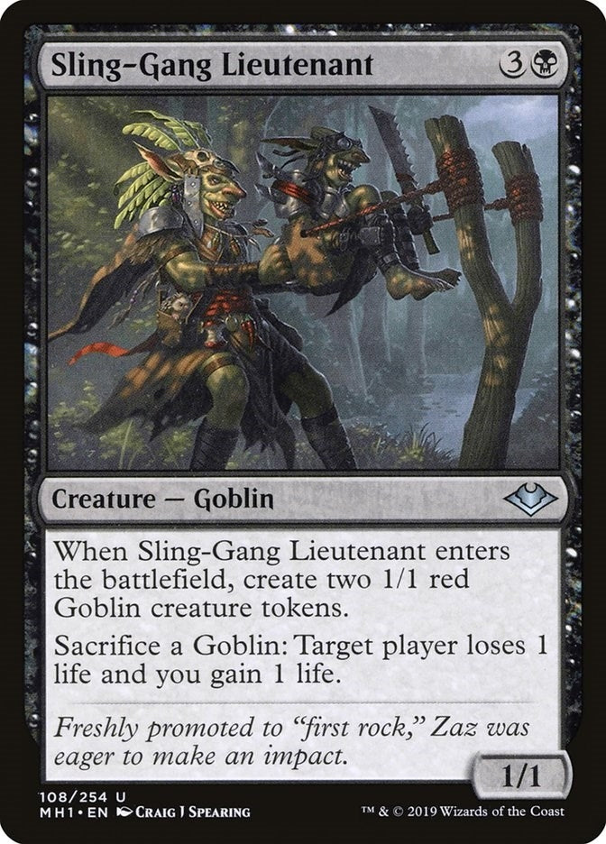 Sling-Gang Lieutenant (108) [MH1] - MTG Single