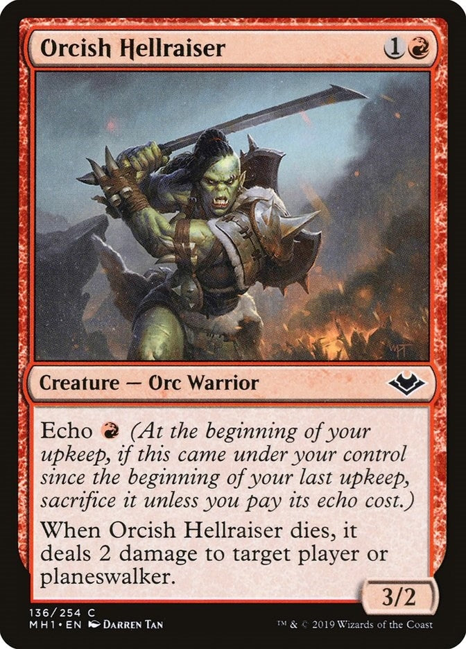 Orcish Hellraiser (136) [MH1] - MTG Single