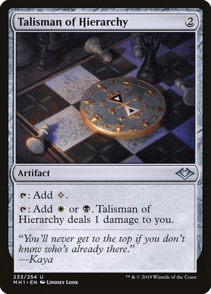 Talisman of Hierarchy (233) [MH1] - MTG Single
