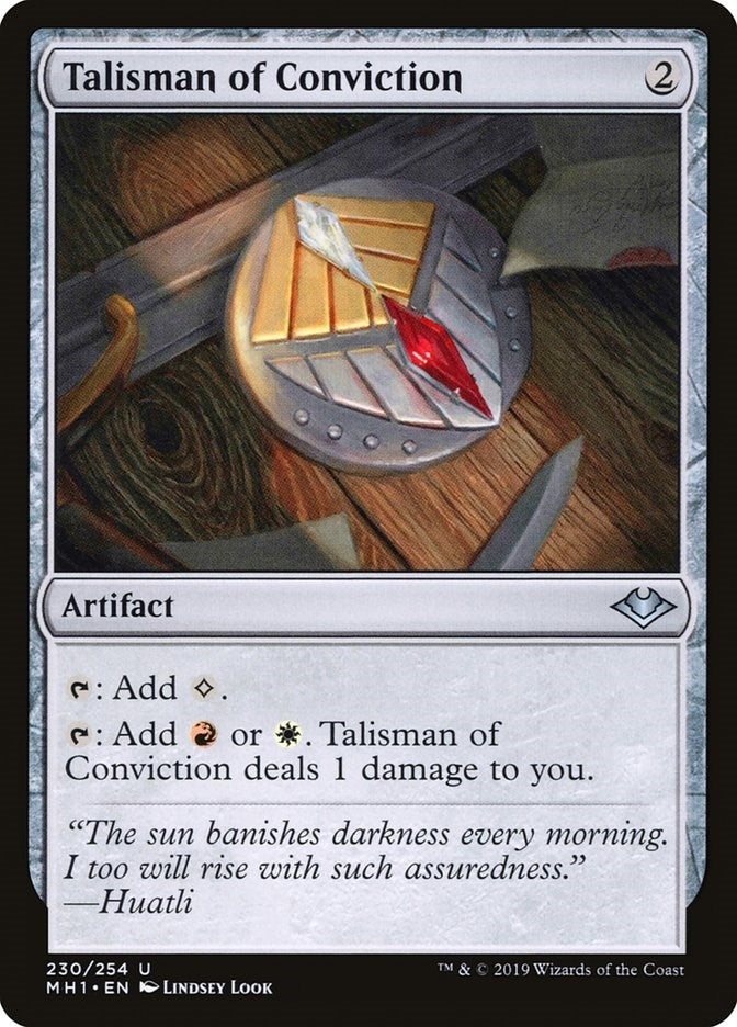 Talisman of Conviction (230) [MH1] - MTG Single