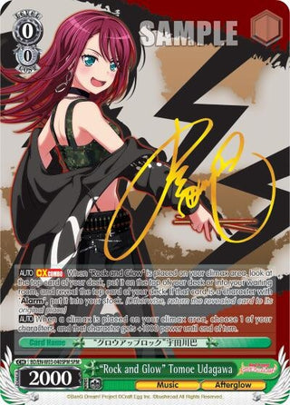 ’Rock and Glow’ Tomoe Udagawa (SPM) (3040) [BD/EN-W03] - Weiss Schwarz Single