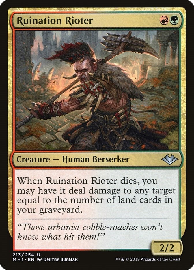 Ruination Rioter (213) [MH1] - MTG Single