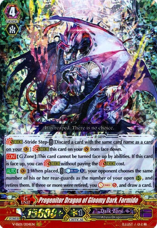 Progenitor Dragon of Gloomy Dark Formido (1004) [V-SS01] - Cardfight Vanguard Single