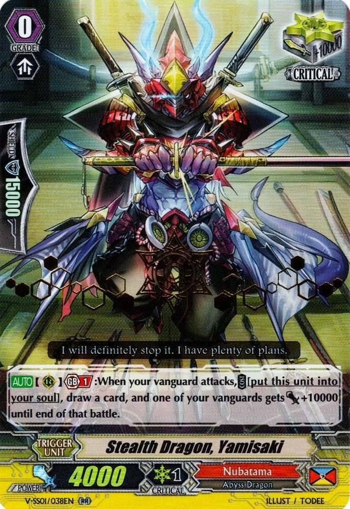 Stealth Dragon Yamisaki (Hot Stamped) (1038) [V-SS01] - Cardfight Vanguard Single