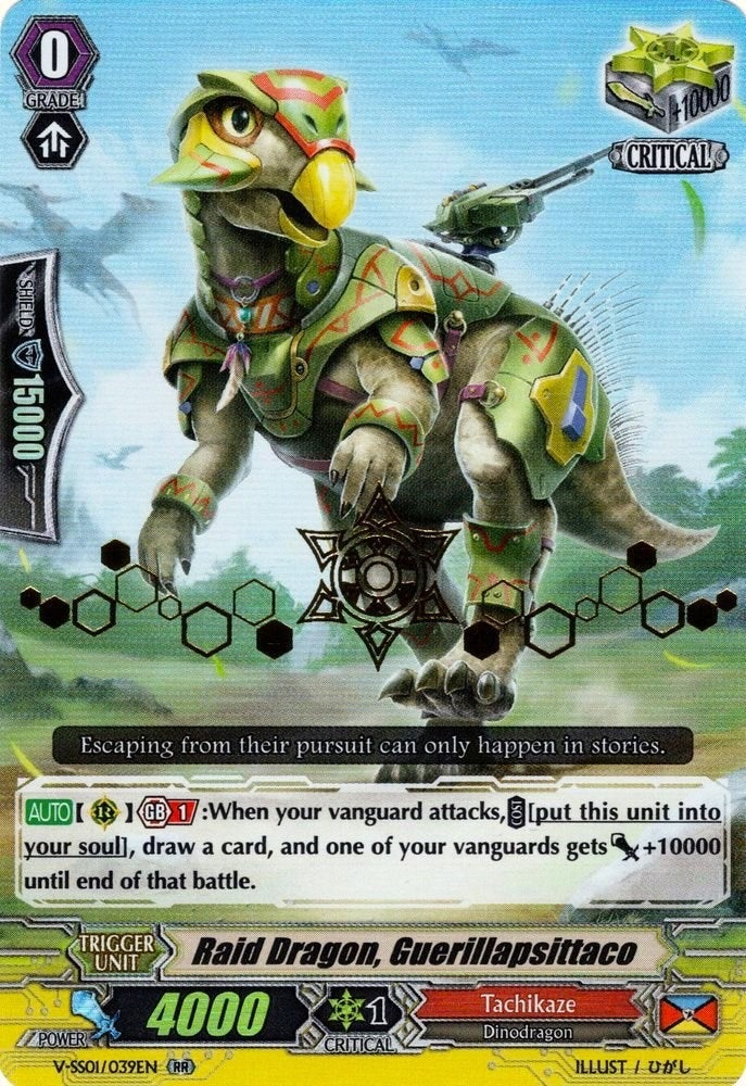 Raid Dragon Guerrillapsittaco (Hot Stamped) (1039) [V-SS01] - Cardfight Vanguard Single