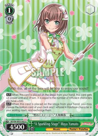 ’A Sparkling Stage’ Maya Yamato (3042) [BD/EN-W03] - Weiss Schwarz Single
