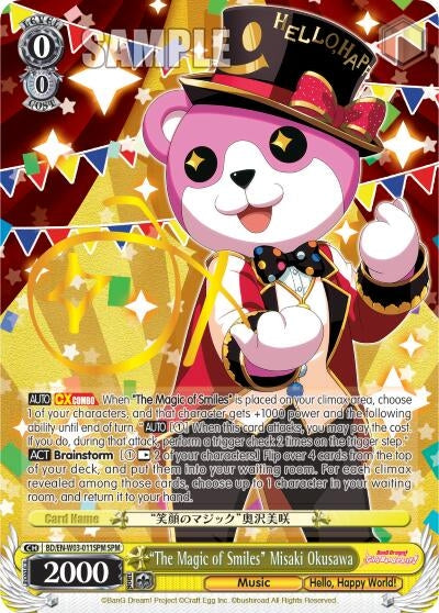 ’The Magic of Smiles’ Misaki Okusawa (SPM) (3011) [BD/EN-W03] - Weiss Schwarz Single