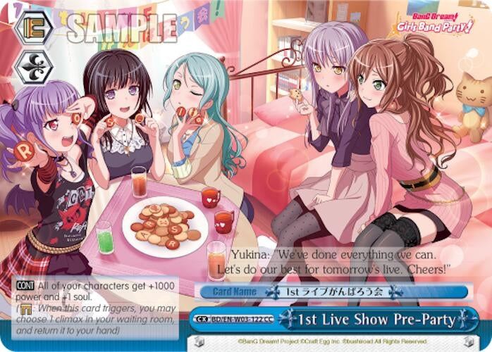 1st Live Show Pre-Party (3122) [BD/EN-W03] - Weiss Schwarz Single