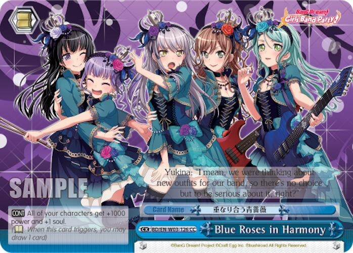 Blue Roses in Harmony (3126) [BD/EN-W03] - Weiss Schwarz Single