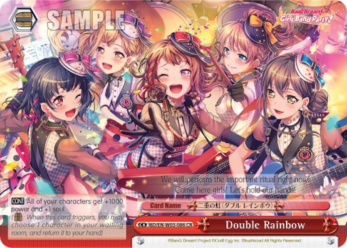 Double Rainbow (3086) [BD/EN-W03] - Weiss Schwarz Single