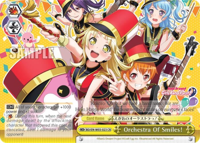 Orchestra Of Smiles! (3023) [BD/EN-W03] - Weiss Schwarz Single