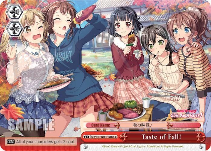 Taste of Fall! (3088) [BD/EN-W03] - Weiss Schwarz Single