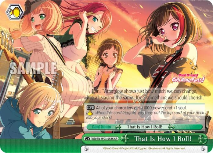 That Is How I Roll! (SR) (3058) [BD/EN-W03] - Weiss Schwarz Single