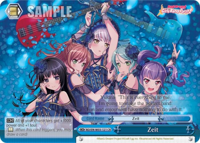 Zeit (3121) [BD/EN-W03] - Weiss Schwarz Single