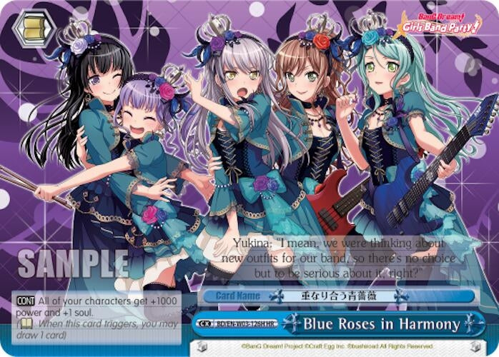 Blue Roses in Harmony (HR) (3126) [BD/EN-W03] - Weiss Schwarz Single