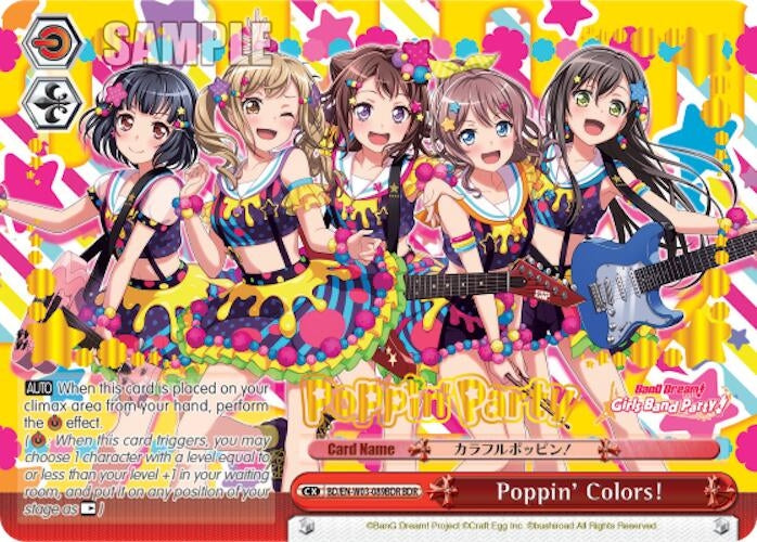 Poppin’Colors! (BDR) (3089) [BD/EN-W03] - Weiss Schwarz Single