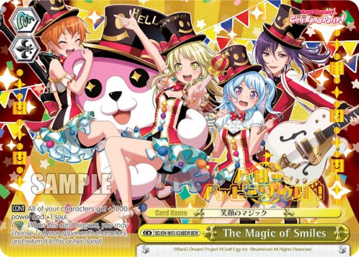 The Magic of Smiles (BDR) (3026) [BD/EN-W03] - Weiss Schwarz Single