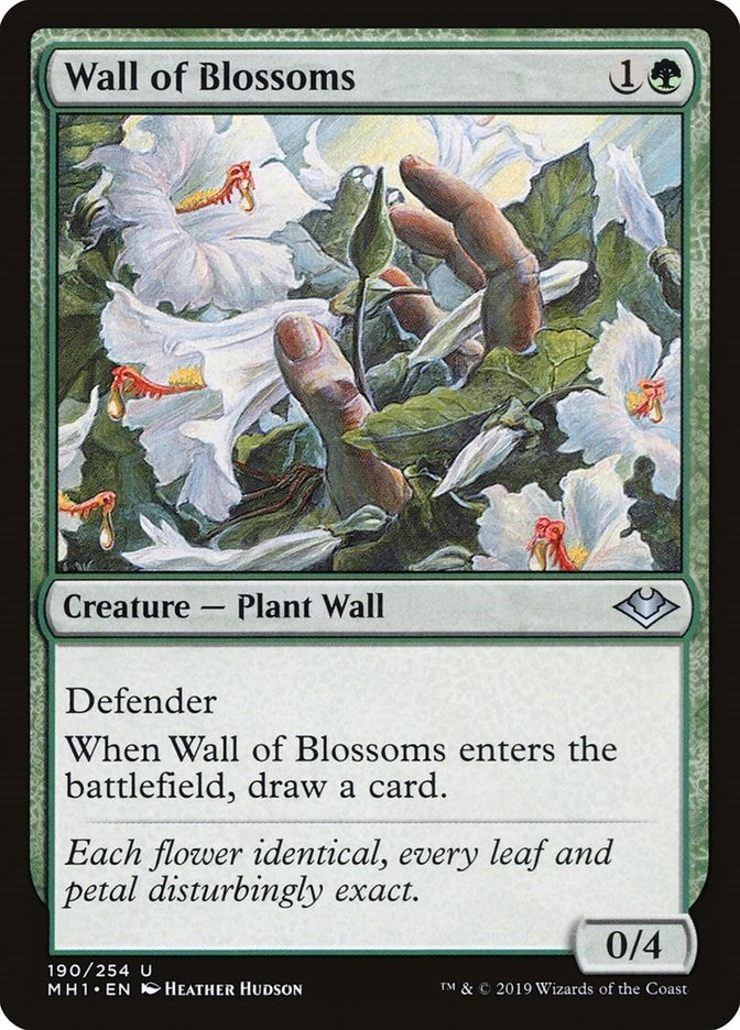 Wall of Blossoms (190) [MH1] - MTG Single