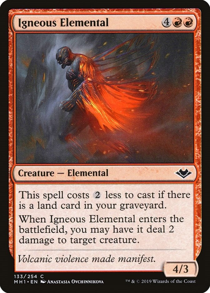Igneous Elemental (133) [MH1] - MTG Single
