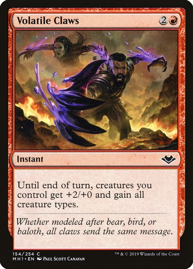 Volatile Claws (154) [MH1] - MTG Single