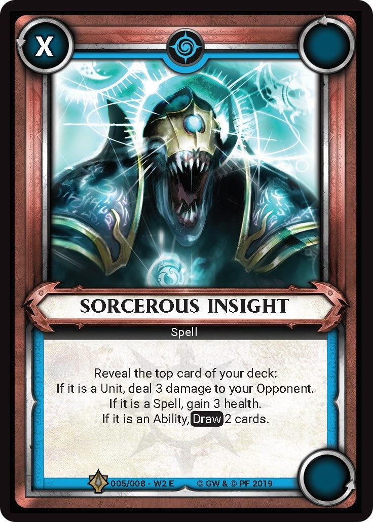 Sorcerous Insight (Unclaimed) (5) (WHAOSWB2) - Warhammer Age of Sigmar Champions TCG Single
