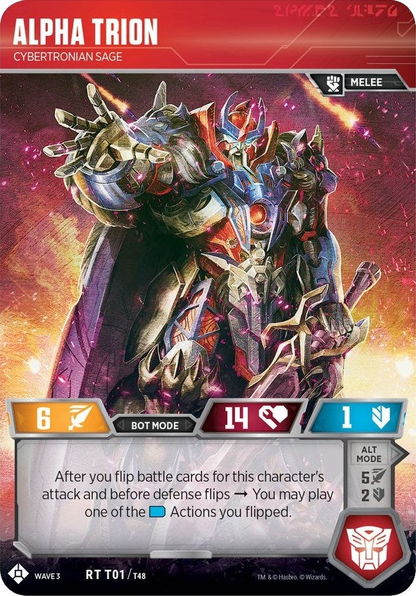 Alpha Trion - Cybertronian Sage (1) [WFCS1] - Transformers TCG Single