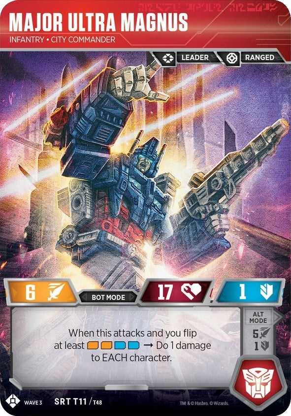 Major Ultra Magnus - Infantry City Commander (11) [WFCS1] - Transformers TCG Single