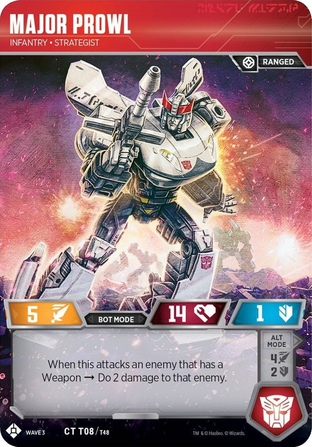 Major Prowl - Infantry Strategist (8) [WFCS1] - Transformers TCG Single
