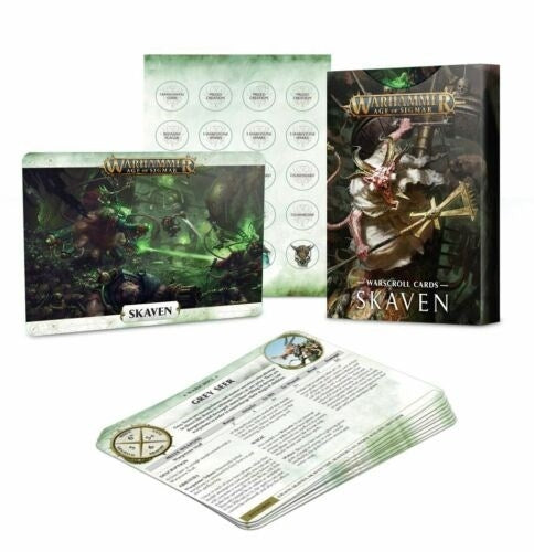 Warhammer: Age of Sigmar - Warscroll Cards: Skaven [ACCS] - Warhammer Game Accessories Sealed