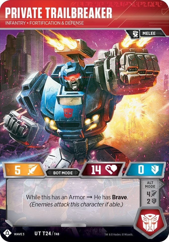 Private Trailbreaker - Infantry Fortification And Defense (24) [WFCS1] - Transformers TCG Single
