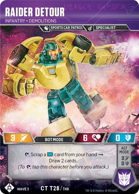 Raider Detour - Infantry Demolitions (28) [WFCS1] - Transformers TCG Single