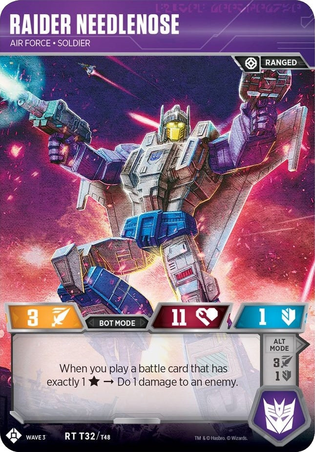 Raider Needlenose - Air Force Soldier (32) [WFCS1] - Transformers TCG Single