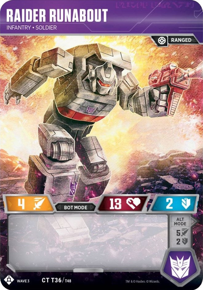 Raider Runabout - Infantry Soldier (36) [WFCS1] - Transformers TCG Single