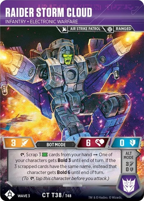 Raider Storm Cloud - Infantry Electronic Warfare (38) [WFCS1] - Transformers TCG Single