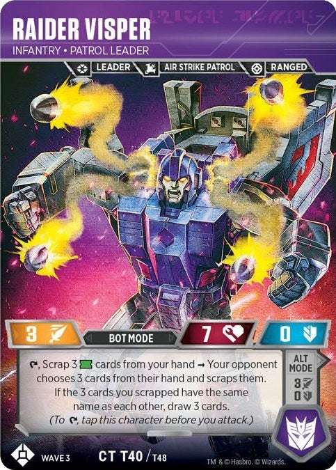 Raider Visper - Infantry Patrol Leader (40) [WFCS1] - Transformers TCG Single