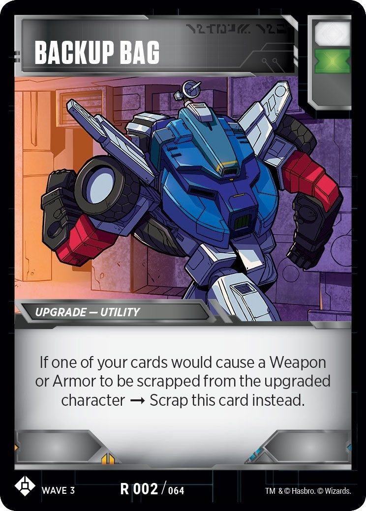 Backup Bag (2) [WFCS1] - Transformers TCG Single